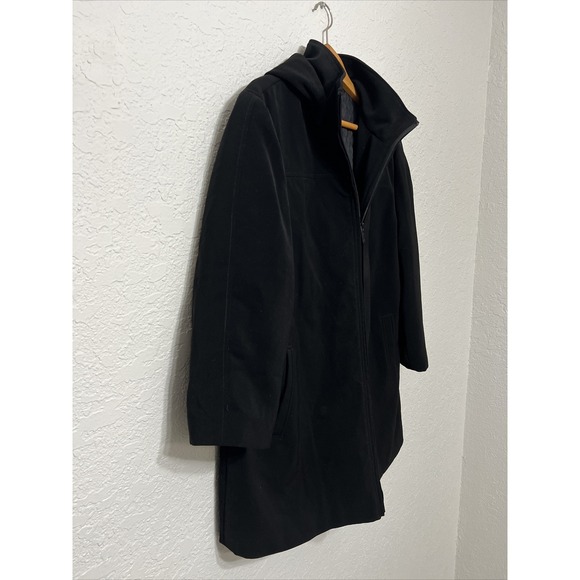 Calvin Klein Women's Black WinterCoat W/ Removable Hoodie Size XL RN#54163 - Picture 2 of 10